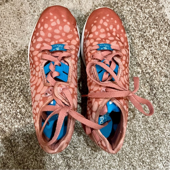 Adidas originals torsion zx flux pink peach running shoes sneakers - Picture 2 of 7